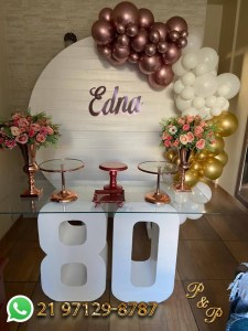 Decoração 80 Anos