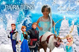 Painel para Festa Frozen