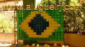 Decoração Balões Bandeira Brasil