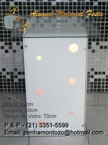 Aluguel Mesa Provençal Iluminada