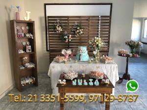 Aluguel Mesa Rustico Cha de Bebe Rio de Janeiro