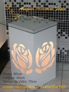 Mesa Iluminada Rosa Antiga