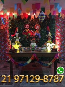 Aluguel Mesa Rustico - Festa Junina