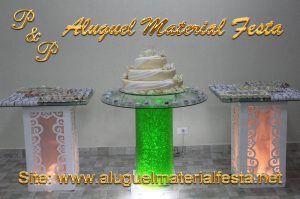 Aluguel Mesa Borbulhante & Mesa Provençal Iluminada