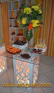 ALUGUEL MESA PROVENÇAL ILUMINADA