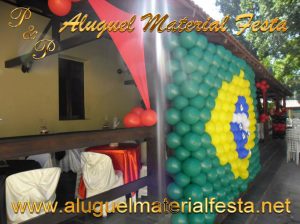 Decoração Bola Bandeira Brasil