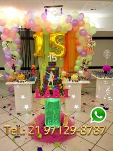 Decoração Festa Neon