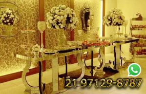 Aluguel Mesa Espelhada Casamento
