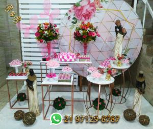 Decoração de Festa Rose Gold