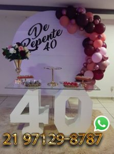 Decoração 40 anos
