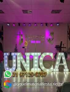 Letras Gigantes Iluminadas para Eventos no Rio de Janeiro