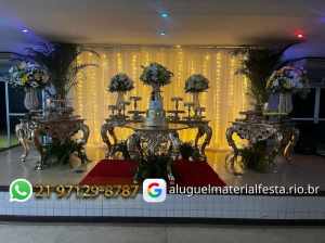 Decoração de casamento no Rio de Janeiro com móveis de luxo estilo Luis XV